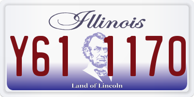 IL license plate Y611170