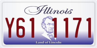 IL license plate Y611171