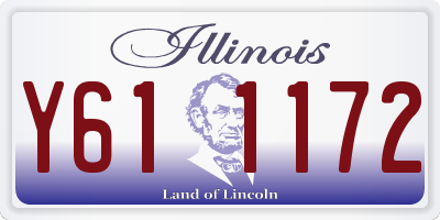 IL license plate Y611172