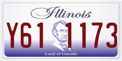 IL license plate Y611173