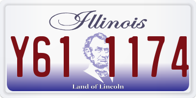IL license plate Y611174
