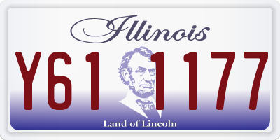 IL license plate Y611177