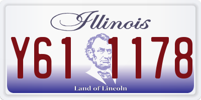 IL license plate Y611178
