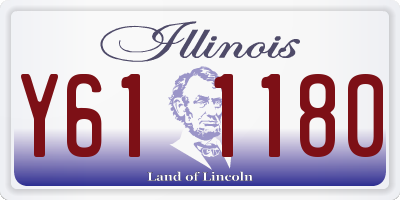 IL license plate Y611180