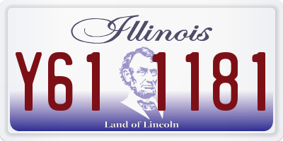 IL license plate Y611181