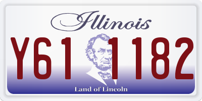 IL license plate Y611182