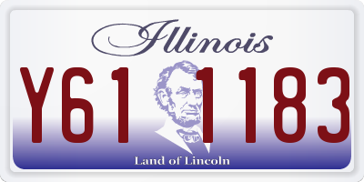 IL license plate Y611183