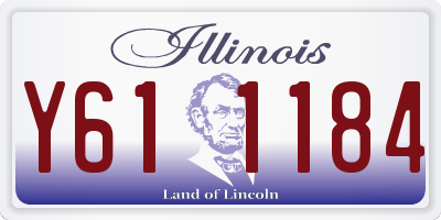 IL license plate Y611184