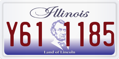IL license plate Y611185