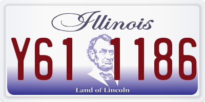 IL license plate Y611186