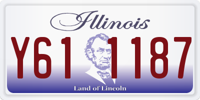 IL license plate Y611187