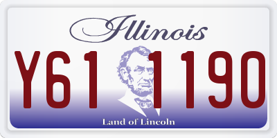 IL license plate Y611190