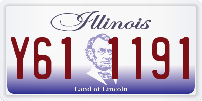 IL license plate Y611191