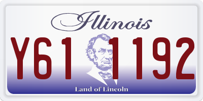 IL license plate Y611192