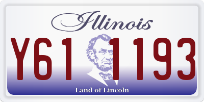IL license plate Y611193