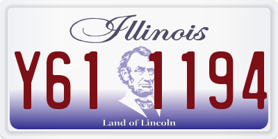 IL license plate Y611194