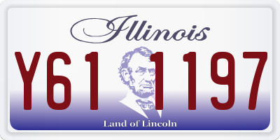 IL license plate Y611197
