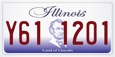 IL license plate Y611201