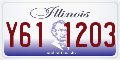 IL license plate Y611203
