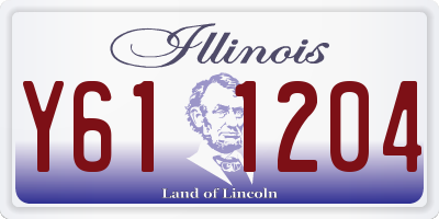 IL license plate Y611204