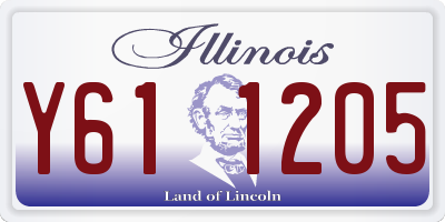 IL license plate Y611205