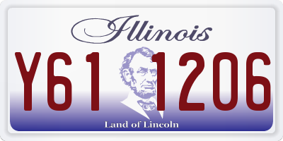 IL license plate Y611206