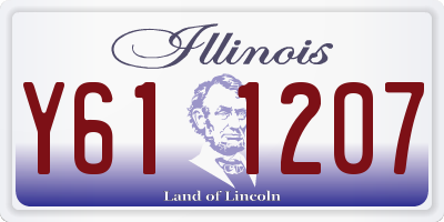 IL license plate Y611207