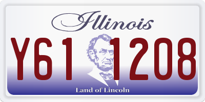 IL license plate Y611208