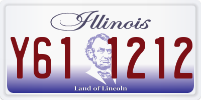 IL license plate Y611212
