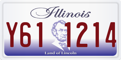 IL license plate Y611214