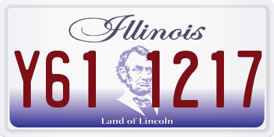 IL license plate Y611217