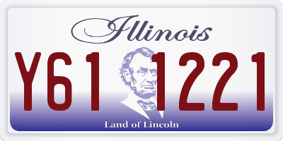 IL license plate Y611221