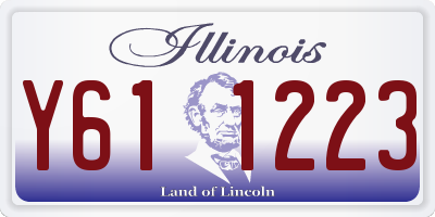 IL license plate Y611223