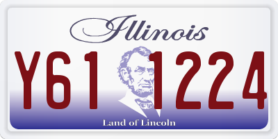 IL license plate Y611224