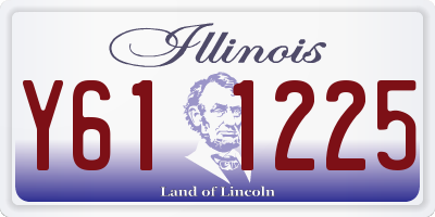 IL license plate Y611225