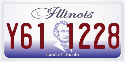 IL license plate Y611228