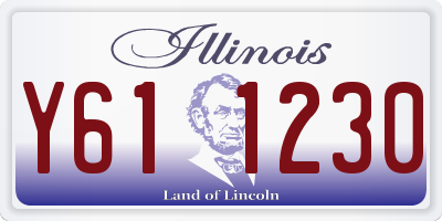 IL license plate Y611230