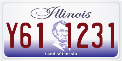 IL license plate Y611231