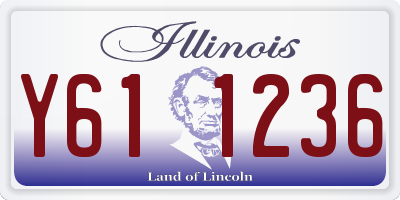 IL license plate Y611236