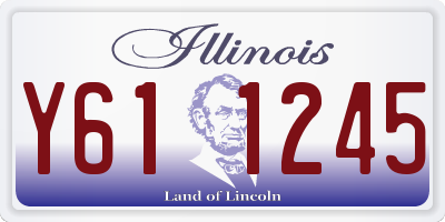 IL license plate Y611245