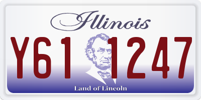 IL license plate Y611247