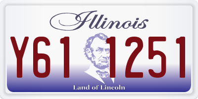 IL license plate Y611251
