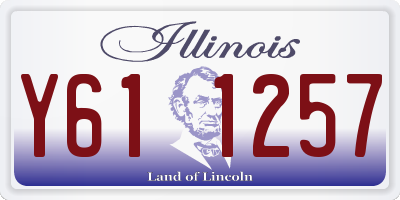 IL license plate Y611257