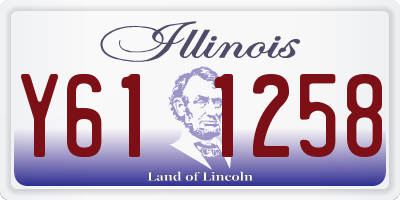 IL license plate Y611258