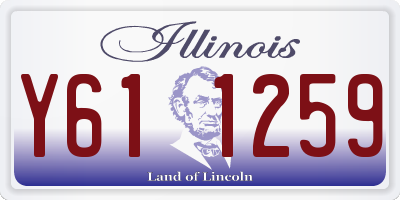 IL license plate Y611259