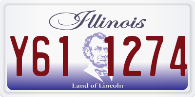 IL license plate Y611274