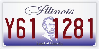 IL license plate Y611281