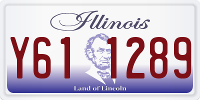 IL license plate Y611289