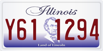 IL license plate Y611294