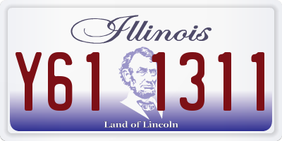 IL license plate Y611311
